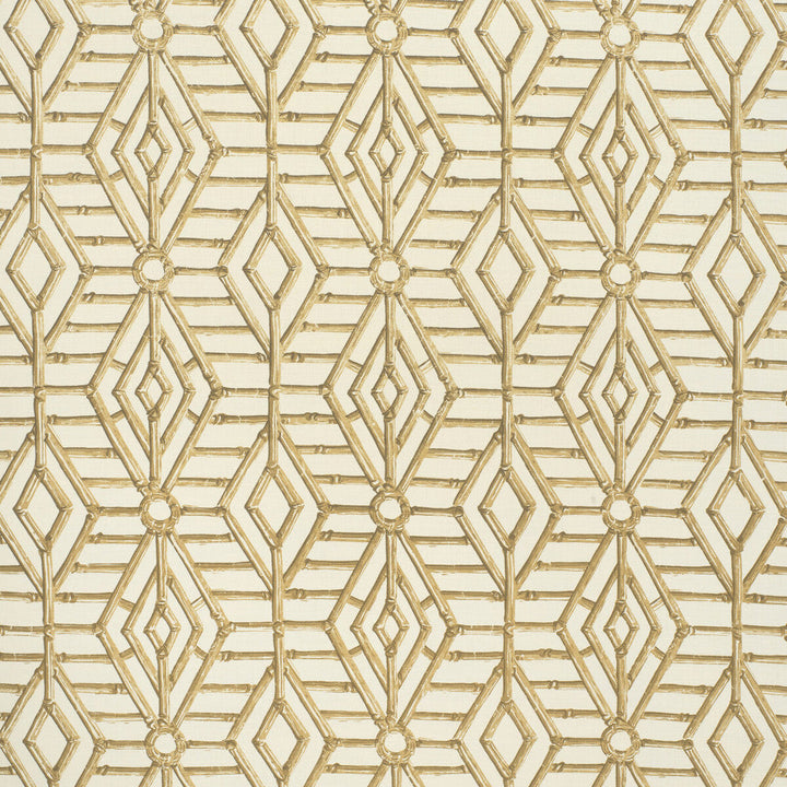 Bamboo Cane Beige/White by Lee Jofa Designer Fabric PAOLO MOSCHINO FABRICS LINEN - 67%;COTTON - 33% United Kingdom HEAVY Horizontal: 9.45 and Vertical: 5.12 53.94 - Swanky Fabrics -
