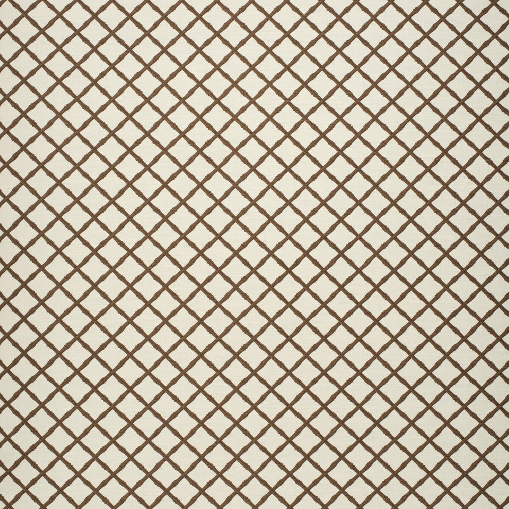 Bamboo Trellis Brown by Lee Jofa Fabric Lee Jofa Fabric Bamboo Trellis BrownFabric PAOLO MOSCHINO FABRICS LINEN - 67%;COTTON - 33% United Kingdom </p><p>Repeat: H: 2.36, V: 2.36 53.15 - Fabric Carolina -