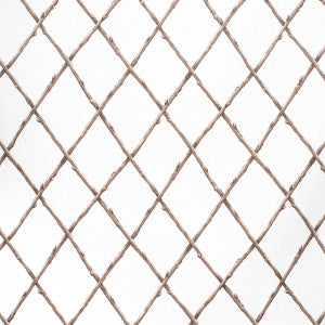Lee Jofa Fabric Bare Twig Trellis Bro/Whi