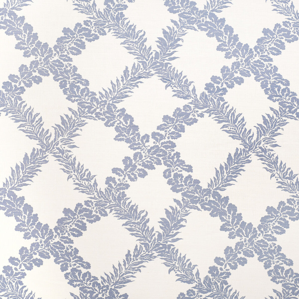 Leaf Trellis Sky by Lee Jofa Designer Fabric PAOLO MOSCHINO FABRICS LINEN - 67%;COTTON - 33% United Kingdom HEAVY Horizontal: 16.93 and Vertical: 16.14 53.94 - Swanky Fabrics -