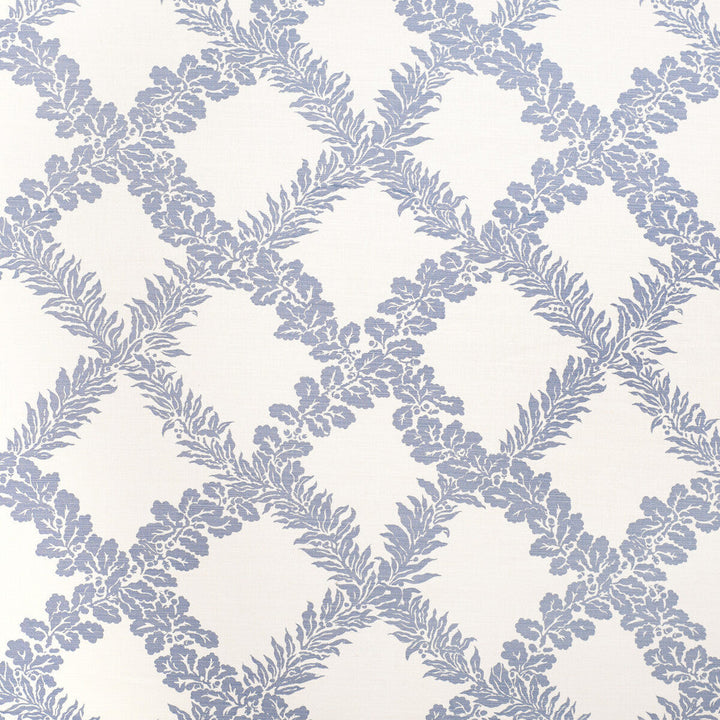Leaf Trellis Sky by Lee Jofa Designer Fabric PAOLO MOSCHINO FABRICS LINEN - 67%;COTTON - 33% United Kingdom HEAVY Horizontal: 16.93 and Vertical: 16.14 53.94 - Swanky Fabrics -