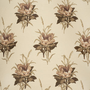 Lee Jofa Fabric Melba Flower Plum/Ecru