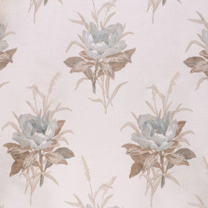 Lee Jofa Fabric Melba Flower Lichen/Ecru