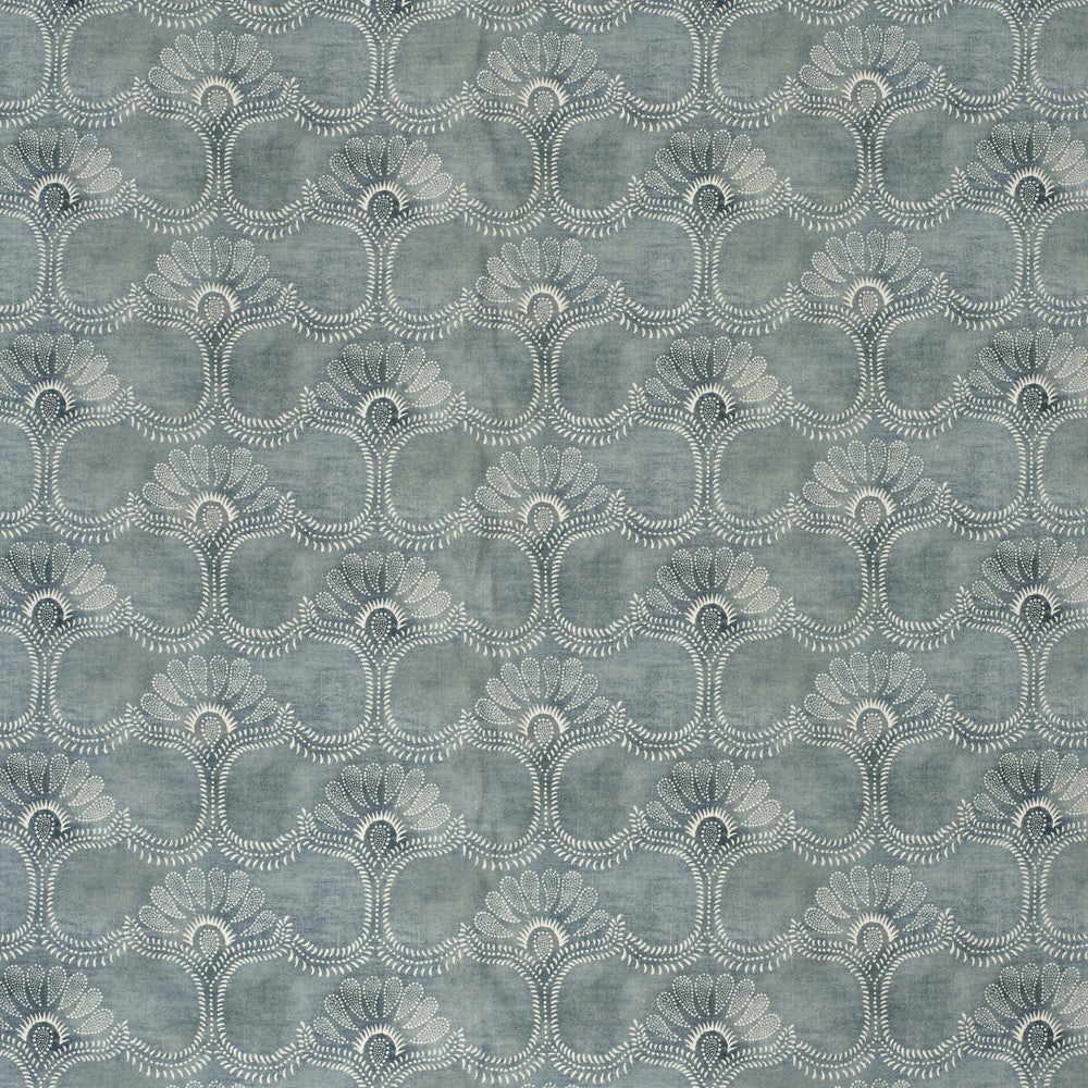 Odessa Blue by Lee Jofa Designer Fabric PAOLO MOSCHINO FABRICS LINEN - 57%;COTTON - 43% France MEDIUM Horizontal: 13.78 and Vertical: 10.63 60.63 - Swanky Fabrics -