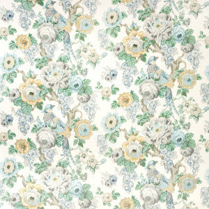 Lee Jofa Fabric Avondale Print Slate/Aqua