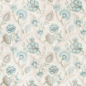 Lee Jofa Fabric Wimberly Print Aqua/Sage