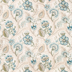 Lee Jofa Fabric Wimberly Print Blue/Spring