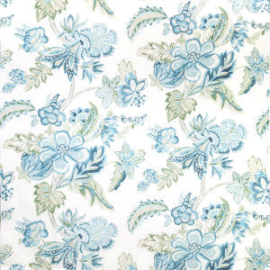 Lee Jofa Fabric Augustine Print Aqua