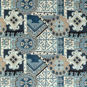 Lee Jofa Fabric Batangas Print Blue/Slate