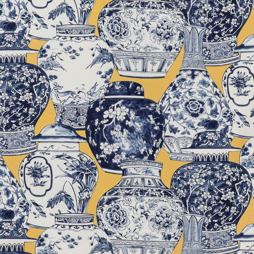 Pandan Print Maize/Blue by Lee Jofa Fabric Lee Jofa Fabric Pandan Print Maize/BlueFabric MINDORO COTTON - 100% Italy </p><p>Repeat: H: 53.54, V: 25.2 53.94 - Fabric Carolina -