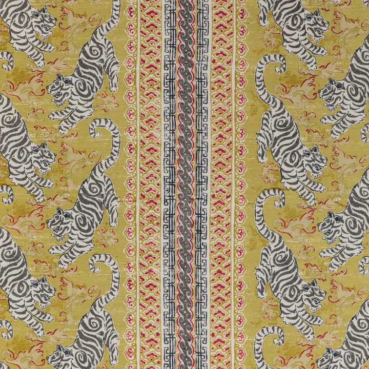 Bongol Print Citrine by Lee Jofa Designer Fabric MINDORO LINEN - 44%;COTTON - 35%;RAYON - 21% India Horizontal: 26.5 and Vertical: 27.56 52.95 - Swanky Fabrics -