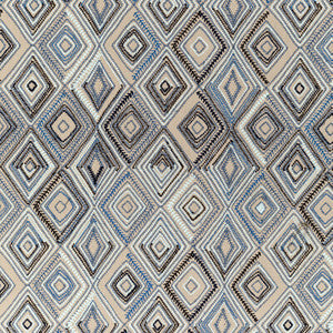 Lee Jofa Fabric Bowen Embroidery Denim