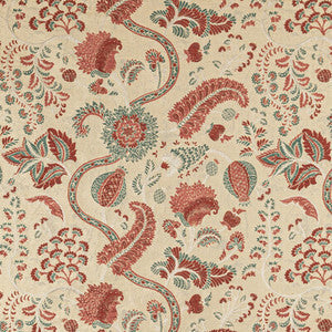 Lee Jofa Fabric Jardin Bleu Sand/Rose