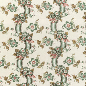 Lee Jofa Fabric Benday Print Green/Rose
