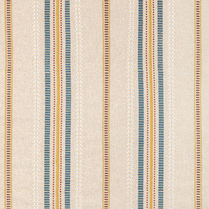 Lee Jofa Fabric Nautique Emb Denim/Gold