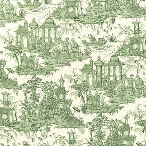 Lee Jofa Fabric Pagoda Toile Forest