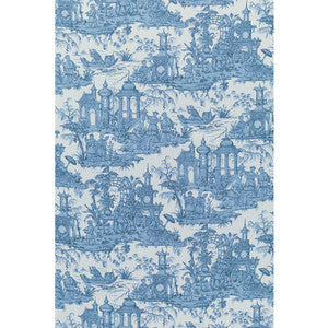 Lee Jofa Fabric Pagoda Toile Blue