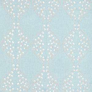 Lee Jofa Fabric Lillie Embroidery Sky