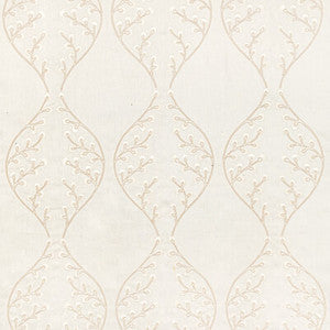 Lee Jofa Fabric Lillie Embroidery Ivory