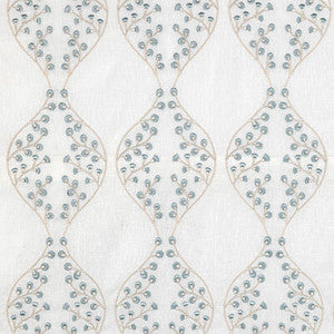 Lee Jofa Fabric Lillie Sheer Ivory/Blue