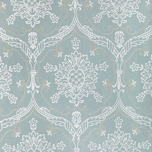 Lee Jofa Fabric Hayes Embroidery Blue