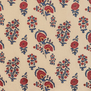 Lee Jofa Fabric Mead Embroidery Red/Blue