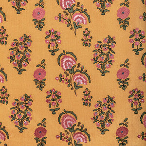 Lee Jofa Fabric Mead Embroidery Saffron/Petal