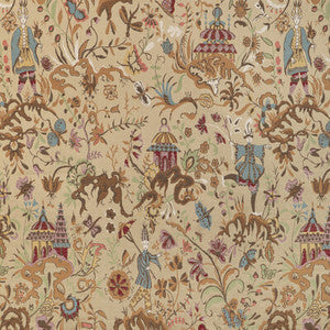 Lee Jofa Fabric Chinese Brocade Sand 2023130.16.0