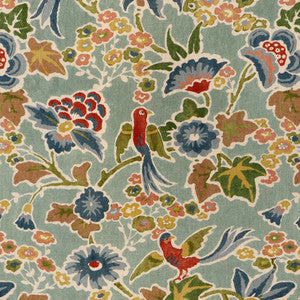 Lee Jofa Fabric Posy Print Aqua/Ivy 2023142.353.0