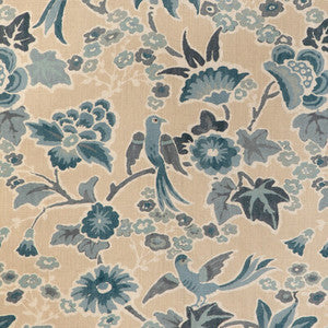 Lee Jofa Fabric Posy Print Sand/Sky 2023142.516.0