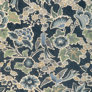 Lee Jofa Fabric Posy Print Denim/Slate 2023142.523.0