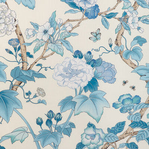 Lee Jofa Fabric Gardenia Print Delft/Sky 2023143.155.0