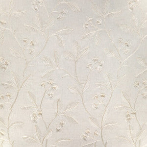 Lee Jofa Fabric Iris Embroidery Ivory 2023144.1.0