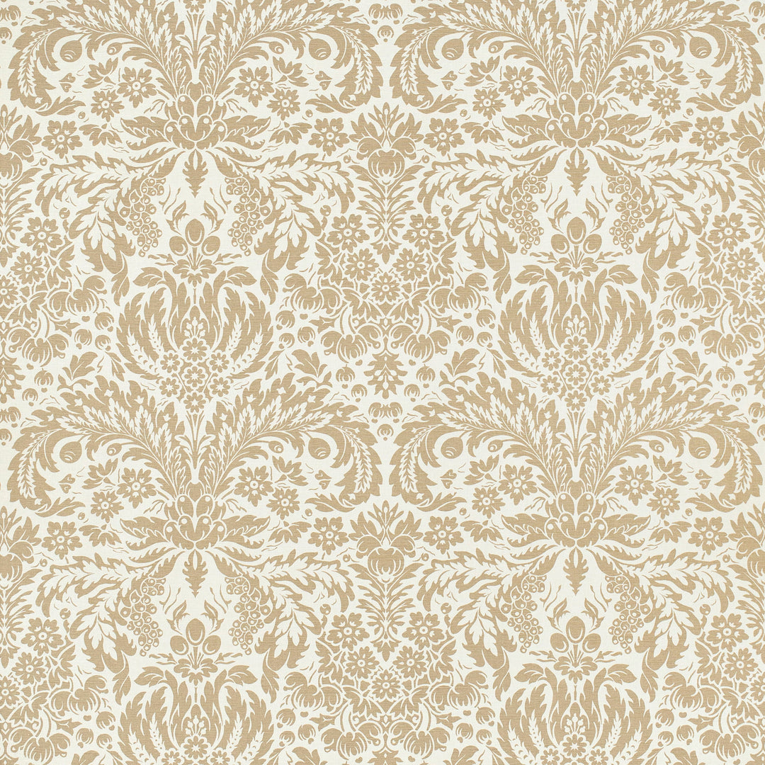 Lee Jofa Fabric Damask - Marron Glace