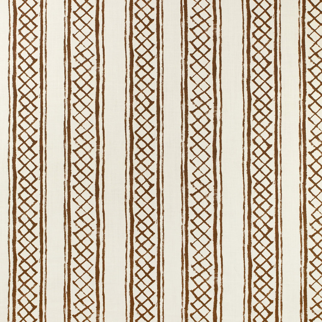 Lee Jofa Fabric Milos Stripe - Brown