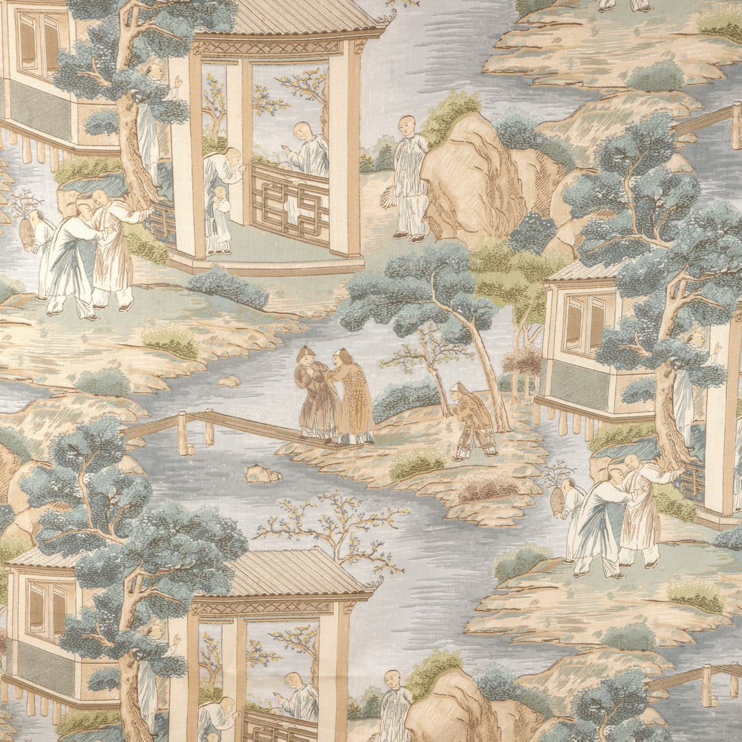 Lee Jofa Fabric Tarim River Print - Aqua