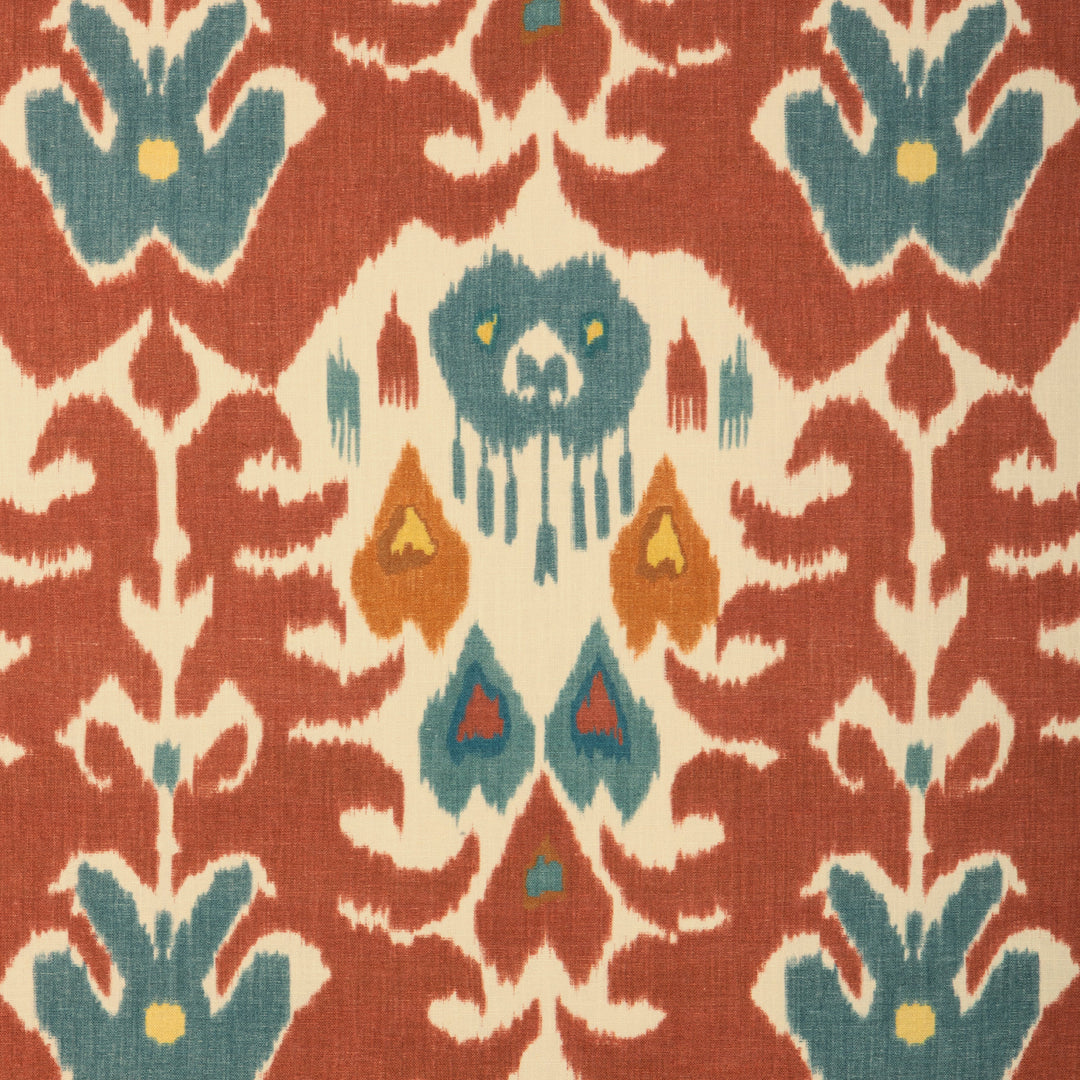 Lee Jofa Fabric Marco Polo Ii - Brick/Teal