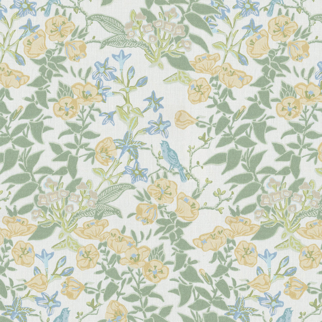 Lee Jofa Fabric Plumeria Print - Straw