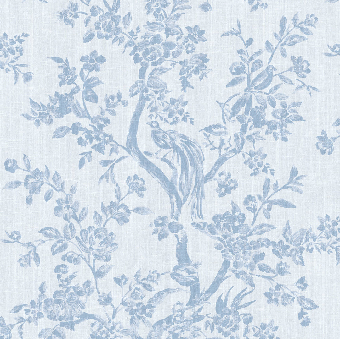 Lee Jofa Fabric Camellia Toile - Sky