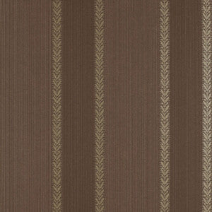 Schumacher Wallpaper Bayberry Stripe Truffle 203864