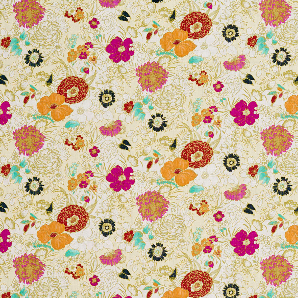 20420-02 by Charlotte Designer Fabric Prints 100% Polyester Asia Exceeds 100,000 Wyzenbeek Rubs (Heavy Duty) Horizontal: 24" x Vertical: 13" 54 Inches - Swanky Fabrics -