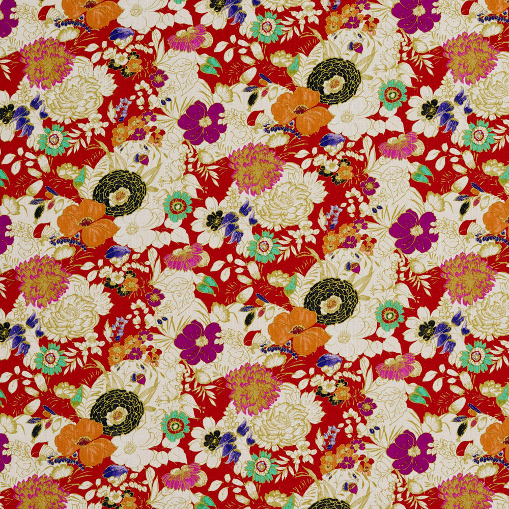 20420-04 by Charlotte Designer Fabric Prints 100% Polyester Asia Exceeds 100,000 Wyzenbeek Rubs (Heavy Duty) </p><p>Repeat: Horizontal: 24" x Vertical: 13" 54 Inches - Swanky Fabrics -