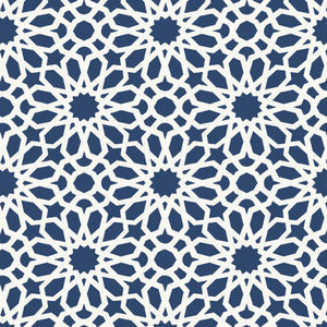 Schumacher Wallpaper Agadir Screen Lapis 5006640