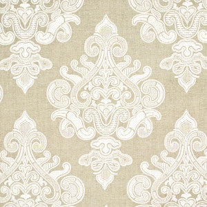 Schumacher Fabric Angkor Embroidery Linen 67581