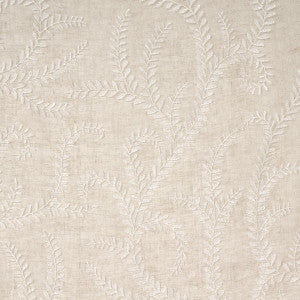 Schumacher Fabric Boboli Embroidered Sheer Linen 67761