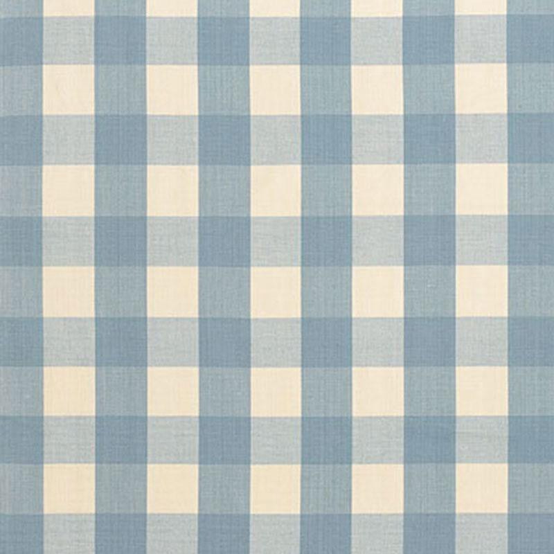 Camden Cotton Check Chambray 63038 by Schumacher Designer Fabric Revisits Of Popular Patterns 3.0" - Swanky Fabrics -