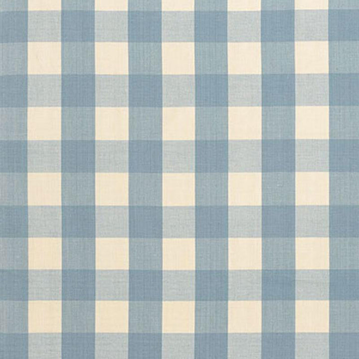 Camden Cotton Check Chambray 63038 by Schumacher Designer Fabric Revisits Of Popular Patterns 3.0" - Swanky Fabrics -