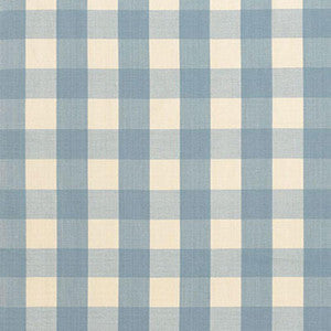 Schumacher Fabric Camden Cotton Check Chambray 63038