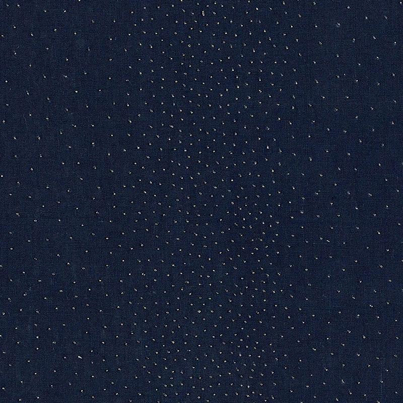 Northern Lights Midnight 69952 by Schumacher Designer Fabric Understated Luxury 18.5" - Swanky Fabrics -