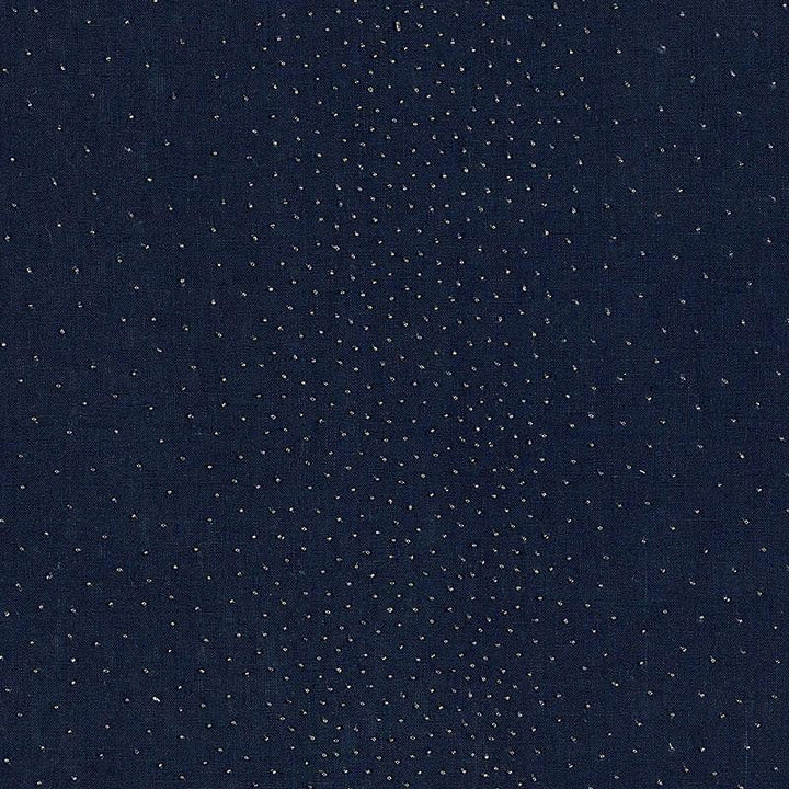 Northern Lights Midnight 69952 by Schumacher Designer Fabric Understated Luxury 18.5" - Swanky Fabrics -